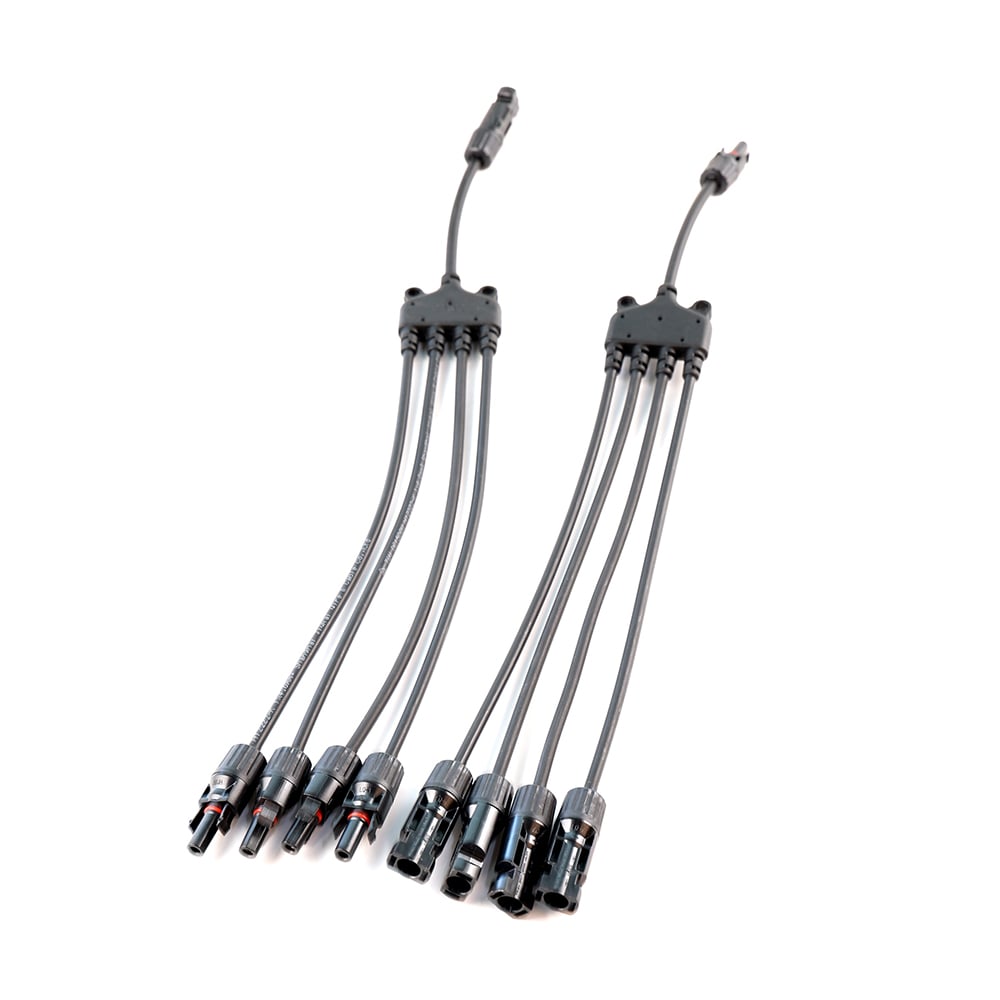 Offgridtec 4-way junction T-connector incl. cable extension (pair)