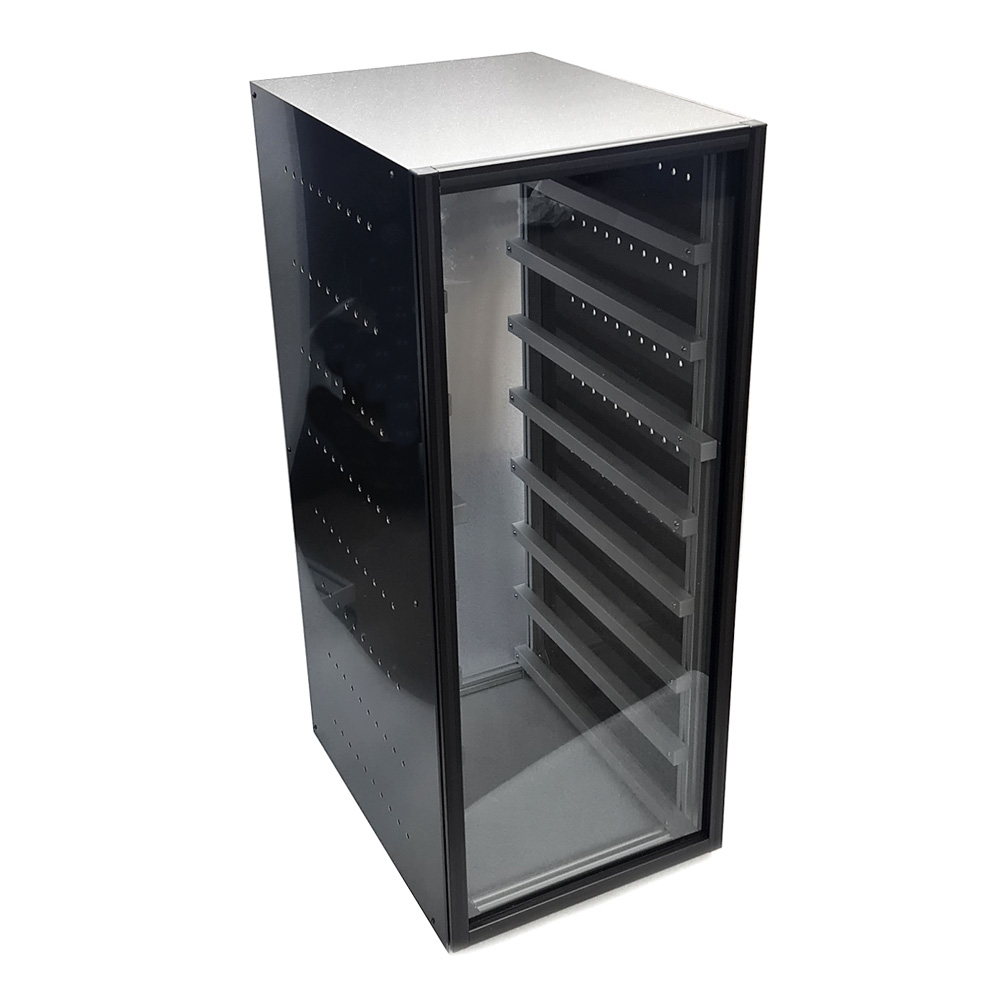 Batterieschrank für 8 Pytes 48100R LiFePo4-Batterien schwarz