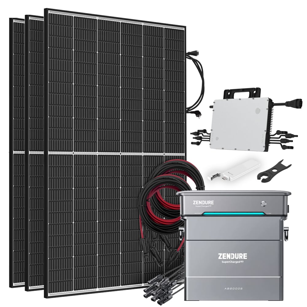 Zendure aio-2400 light weight 1215Wp hm-1200 DTU-WLite Centrale solaire de balcon biface avec stockage