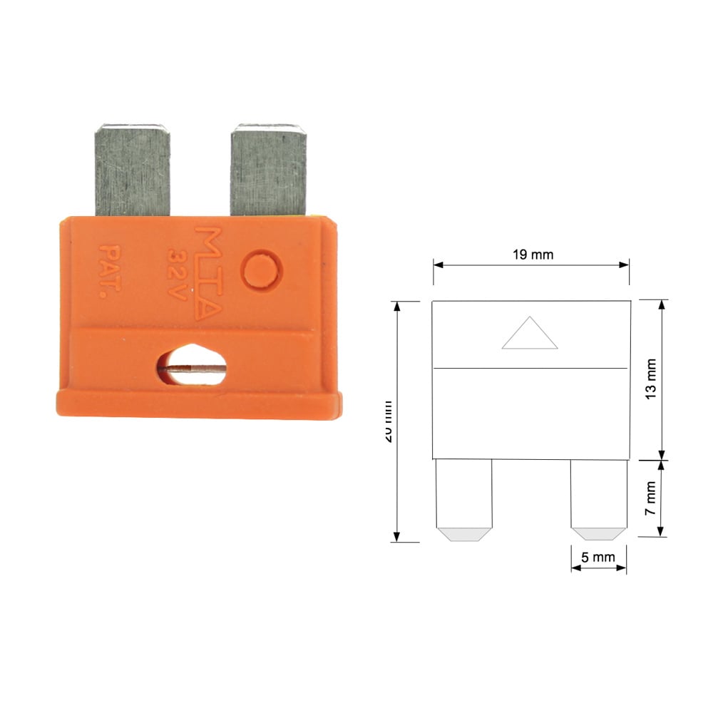 5A Vehicle Flat Fuse 6 - 32V