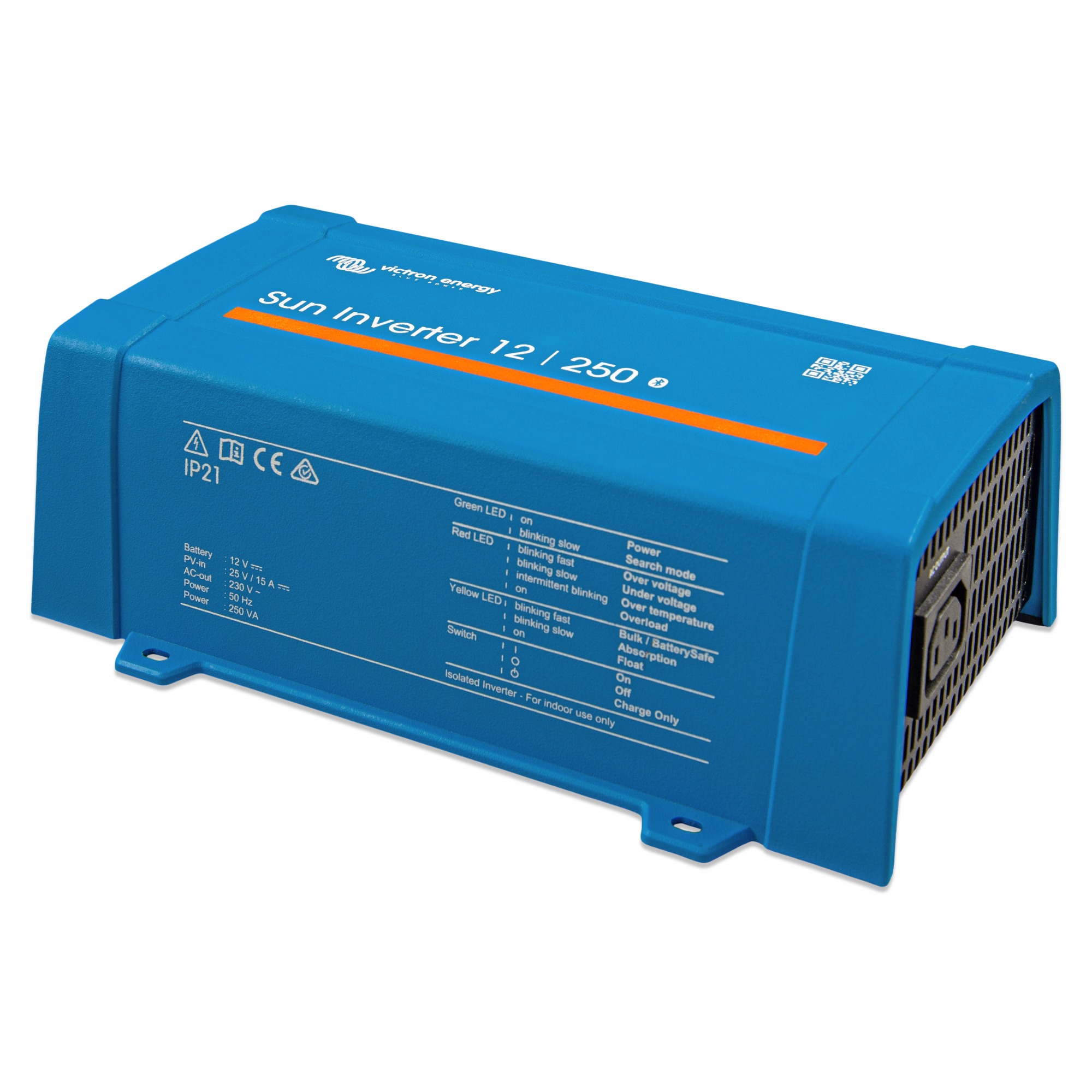Victron Sun Inverter 12/250 schräge Frontansicht rechts