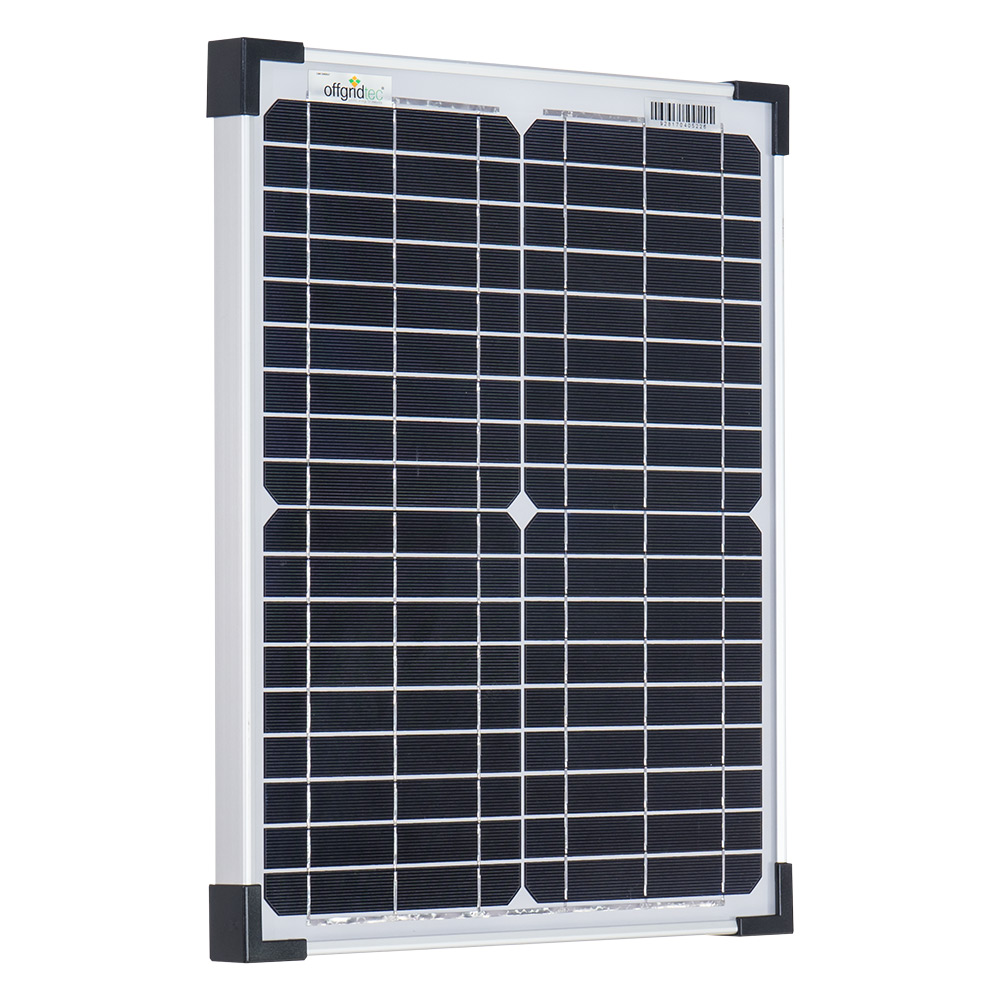 Offgridtec® 20w mono solar panel 12v