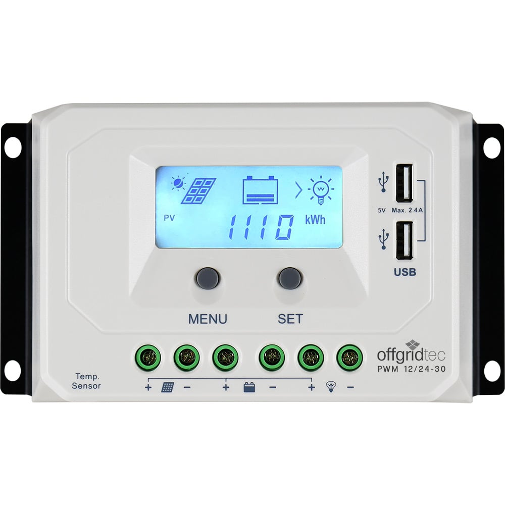 Offgridtec PWM Pro Charge Controller 12V/24V 30A USB