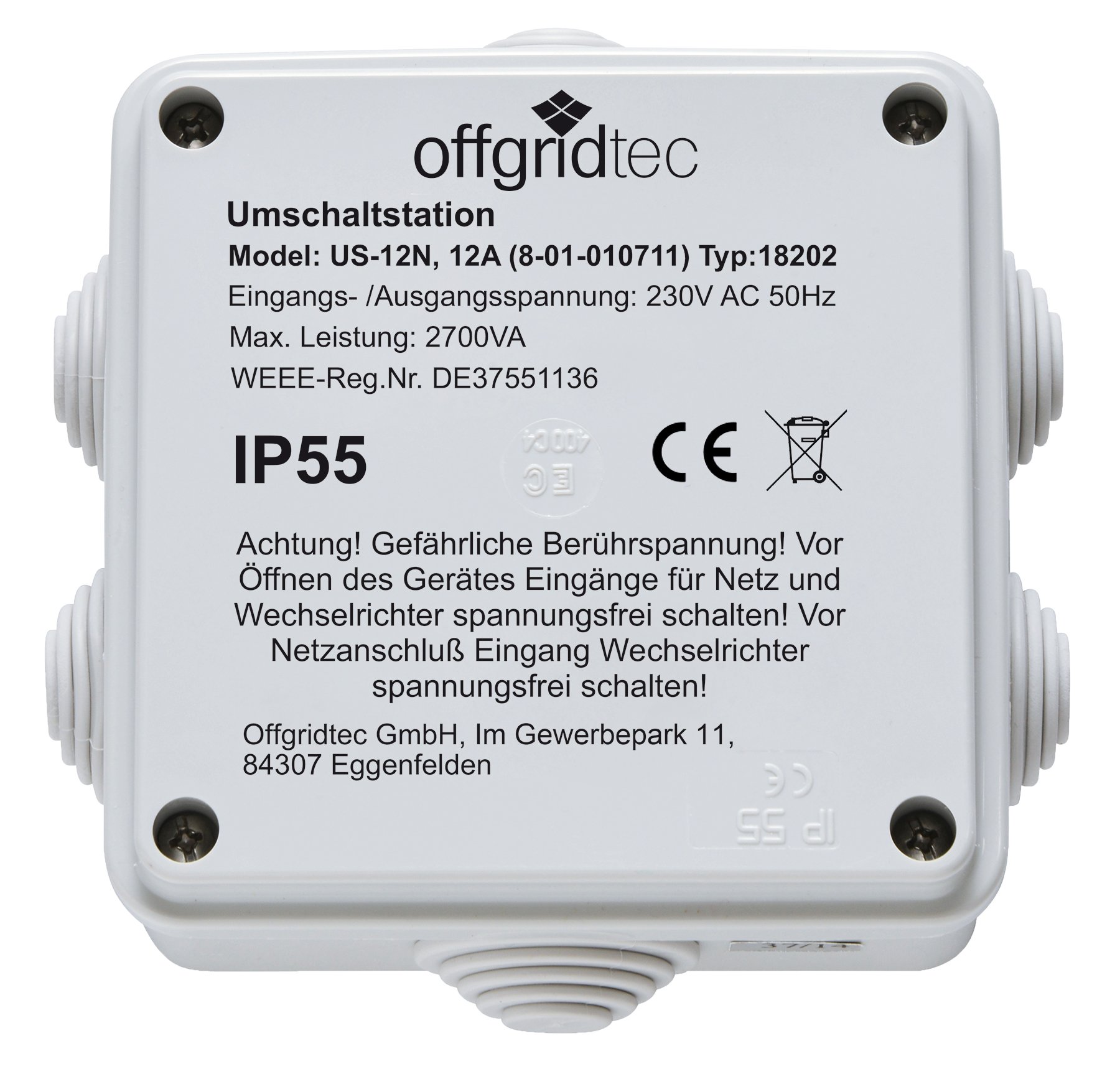 Offgridtec Steckdose Zigarettenanzünder 12V