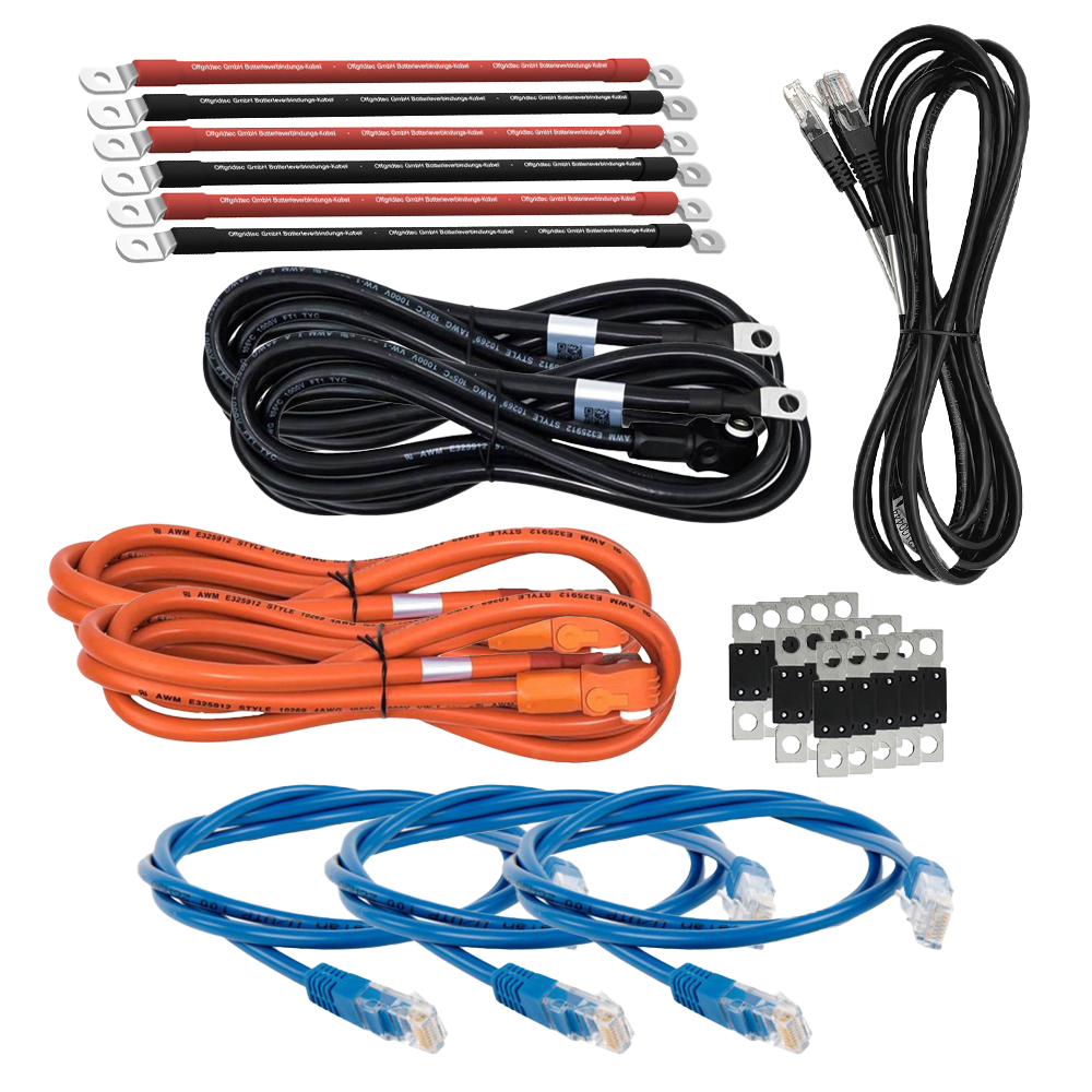 Offgridtec Kit de sauvegarde kit de mise à niveau 9,6 kWh avec batterie Pytes E-Box 4850-c Victron MultiPlus ii 48/3000 triphasé