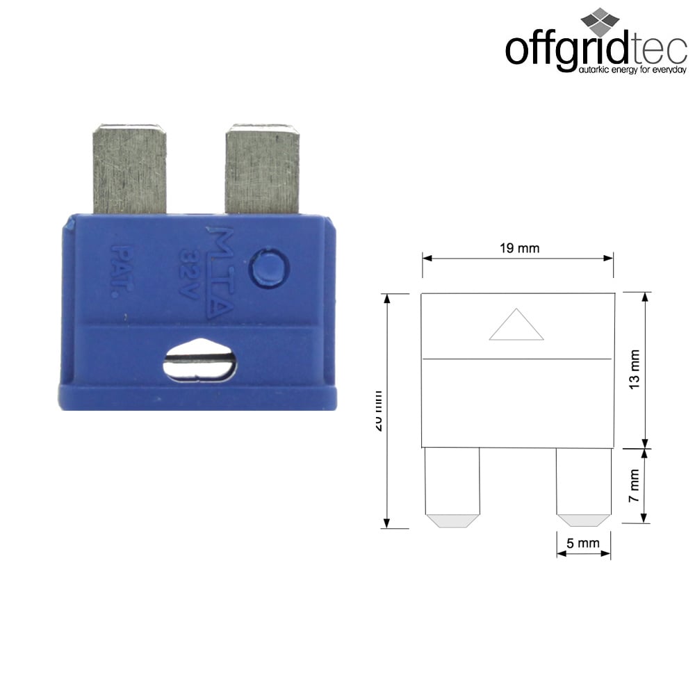 Flachsicherung 15A 15 Ampere blau AUTO SICHERUNGEN Wohnwagen x 10