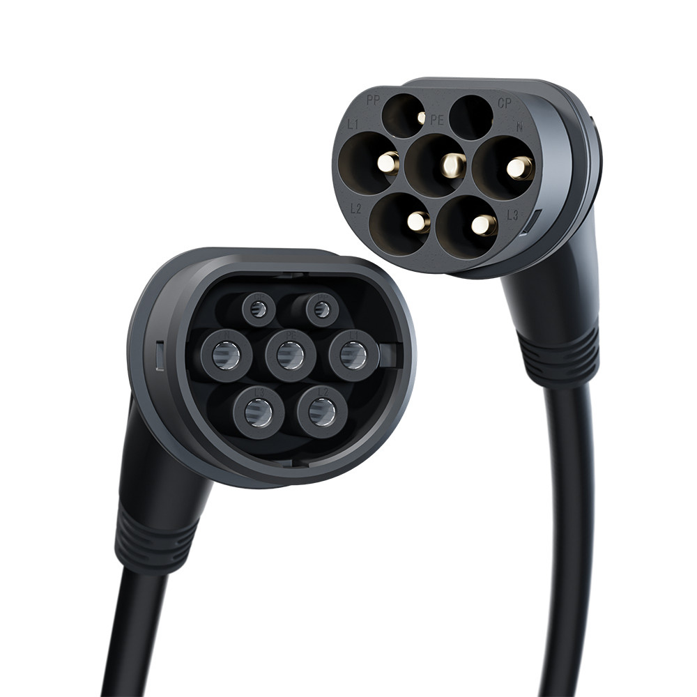 go-e Type 2 charging cable 7.5m 1.4 kW to 22 kW Black Edition