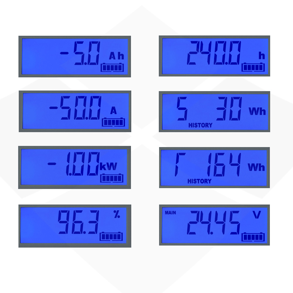 Victron Batteriemonitor BMV-702 Black Anzeige