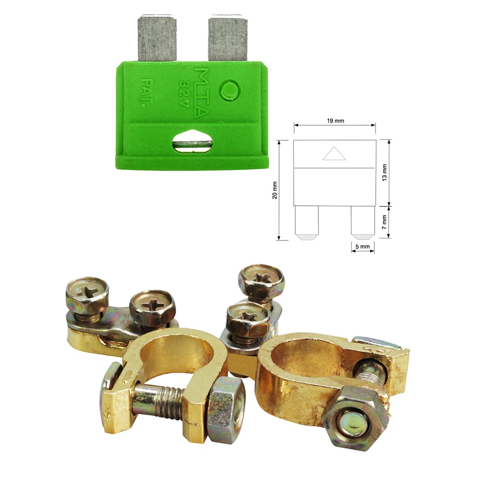 2,5m Offgridtec Batterieverbindungskabel 6mm² inkl