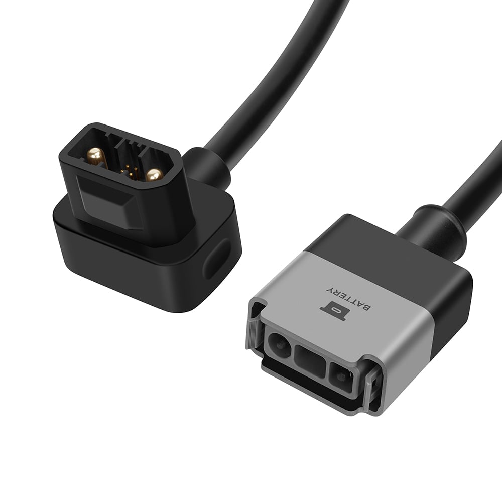 Ladegerät 230V, USB Typ C mit langem Stecker, 18W, 2.4A, Black, extra  langer Steckerform