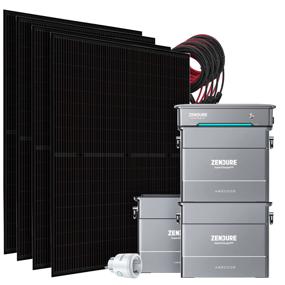 Offgridtec SolarFlow 1780w Hyper 2000 Centrale électrique pour balcons Dual-Glas TOPCon - 5m de câble de raccordement au choix avec Satellite Smart Plug