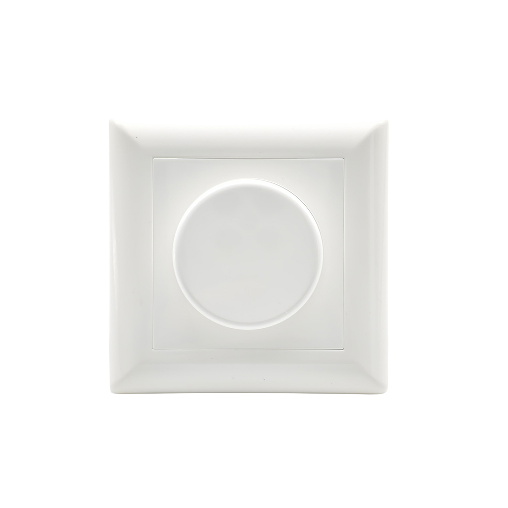 Smart LED dimmer 0.5–100W switch with Tuya, rotary dimmer flush-mounted dimming switch for dimmable LED/halogen 0.5–300W, dimmer for LED lamps, LED dimmer 230V, white