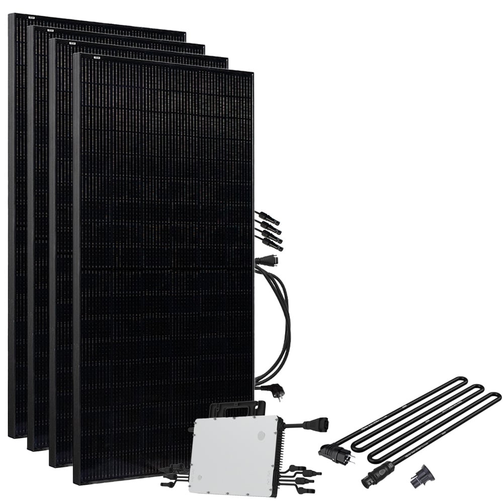 Offgridtec® Solar-Direct 1800W HM-1500 Solar Power System Schuko Connection - 5m Connection Cable - Without Bracket