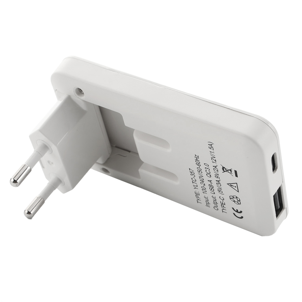 2 Stk. USB-Ladegerät Extra Flaches Netzteil Dual Port USB-A USB-C