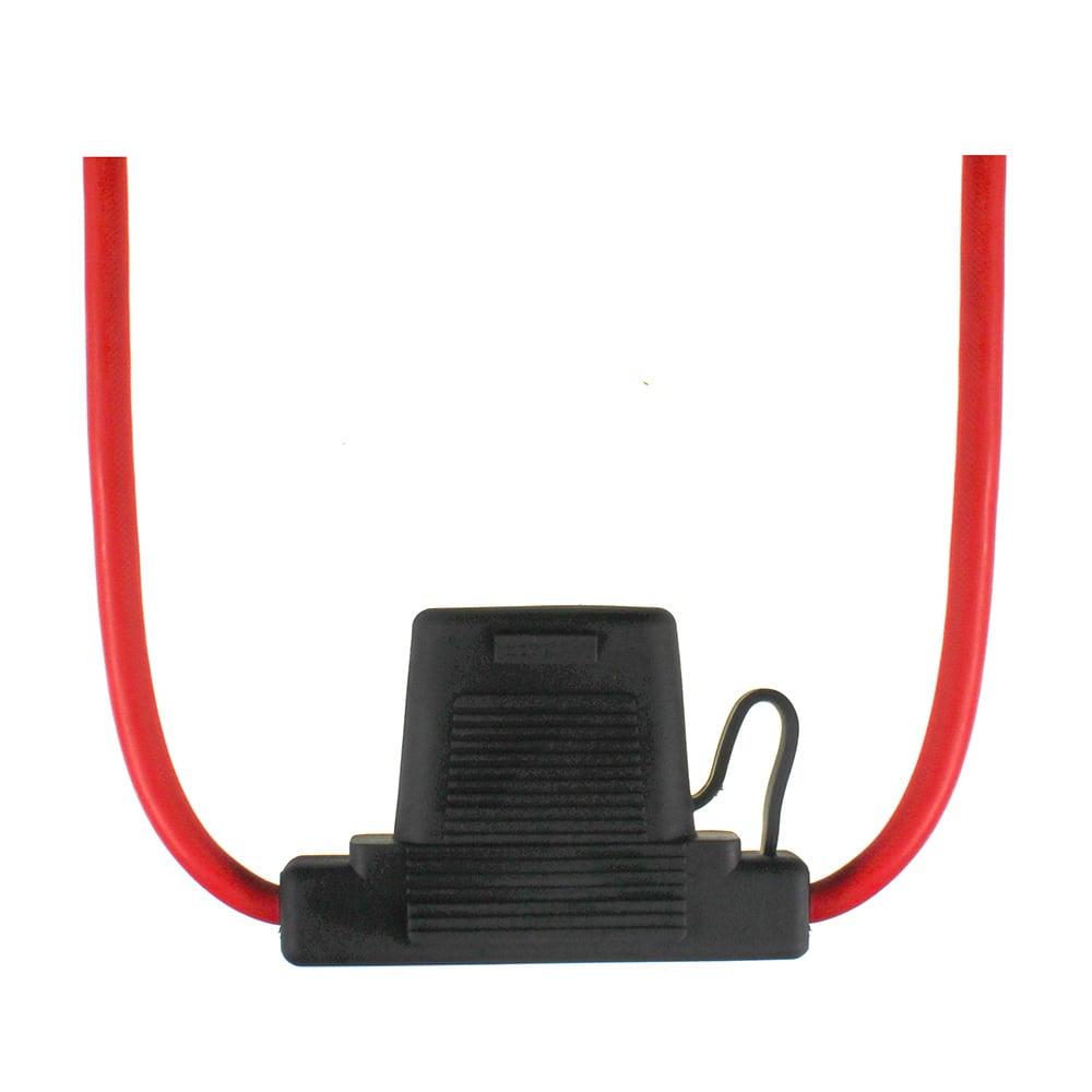 Flachsicherungshalter in schwarz und rot