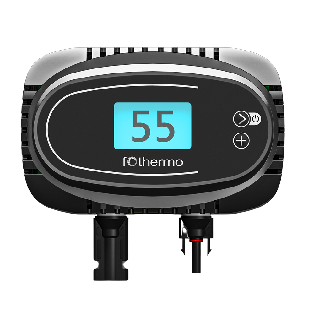 Fothermo photovoltaic 1kW heating element in boiler and hot water tank