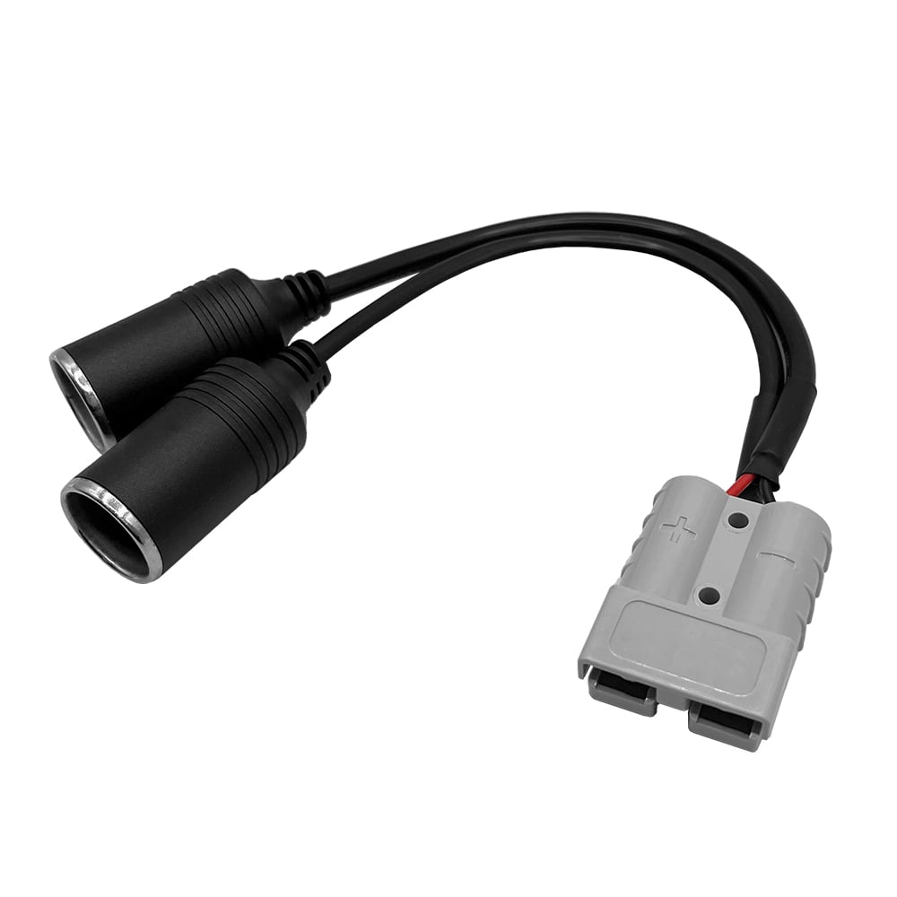 Offgridtec anderson adapter to 2x 15A sockets - 20cm