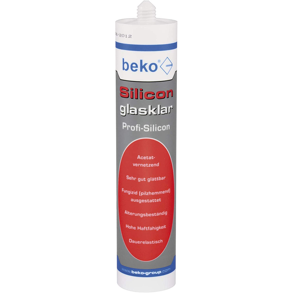 Beko Silikon glasklar 310ml Dichtmasse transparent
