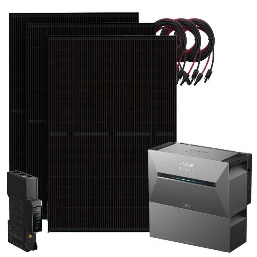 Anker 1350W Solix 3 balcony power plant incl. 5.38kWh storage E2700 BP2700 & electricity meter