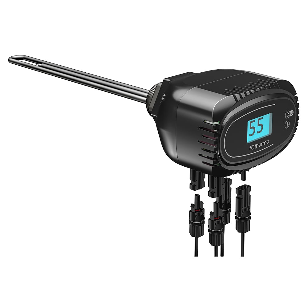 Fothermo photovoltaic 1kW heating element in boiler and hot water tank