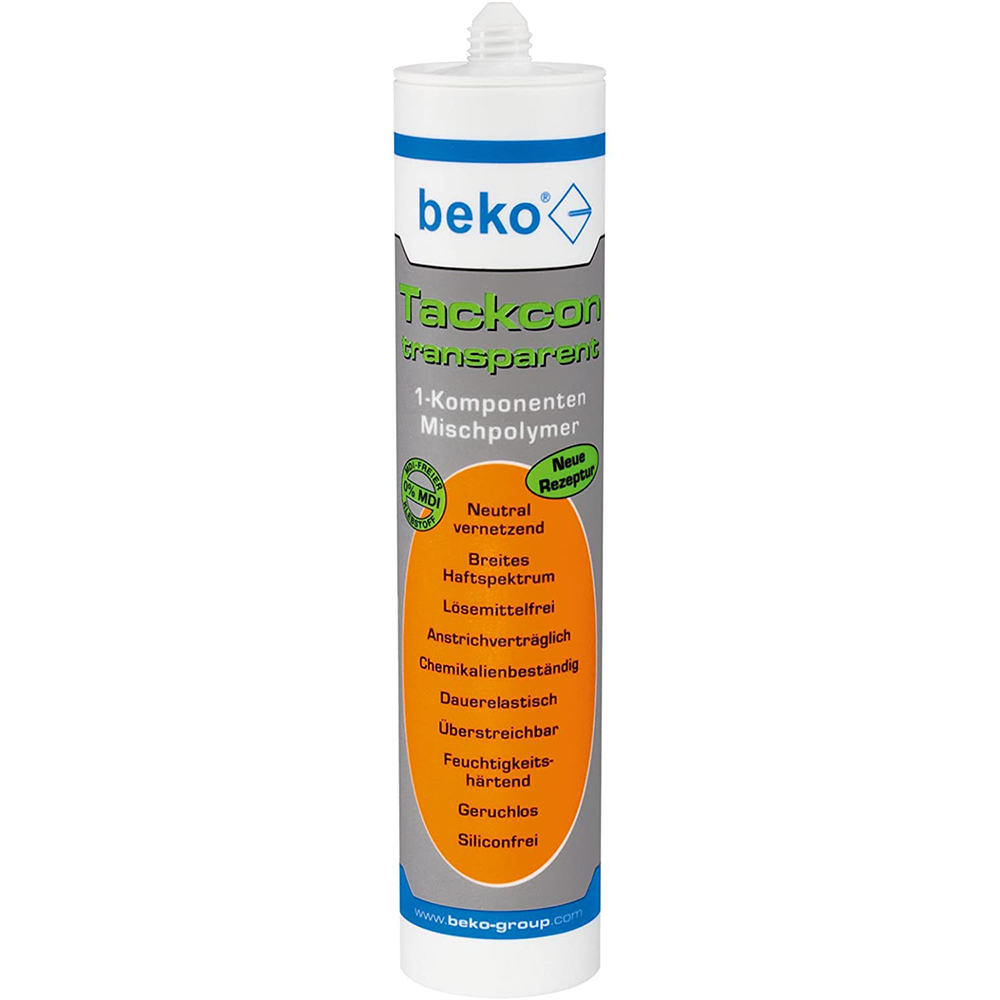 Beko Tackcon 310 ml transparent Superflex flexibler Kleber Dichtmittel