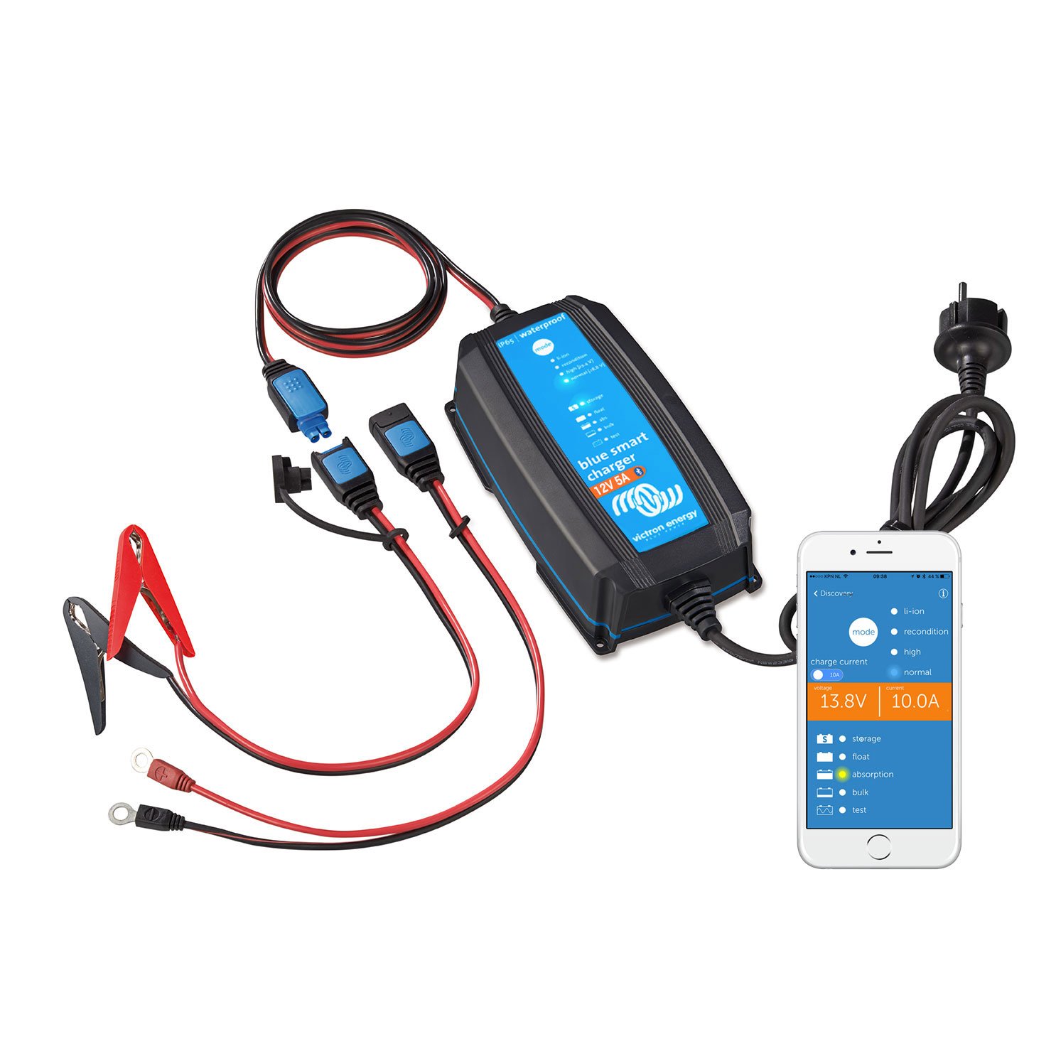 Victron blue smart IP65 12/5 12V 230V battery charger