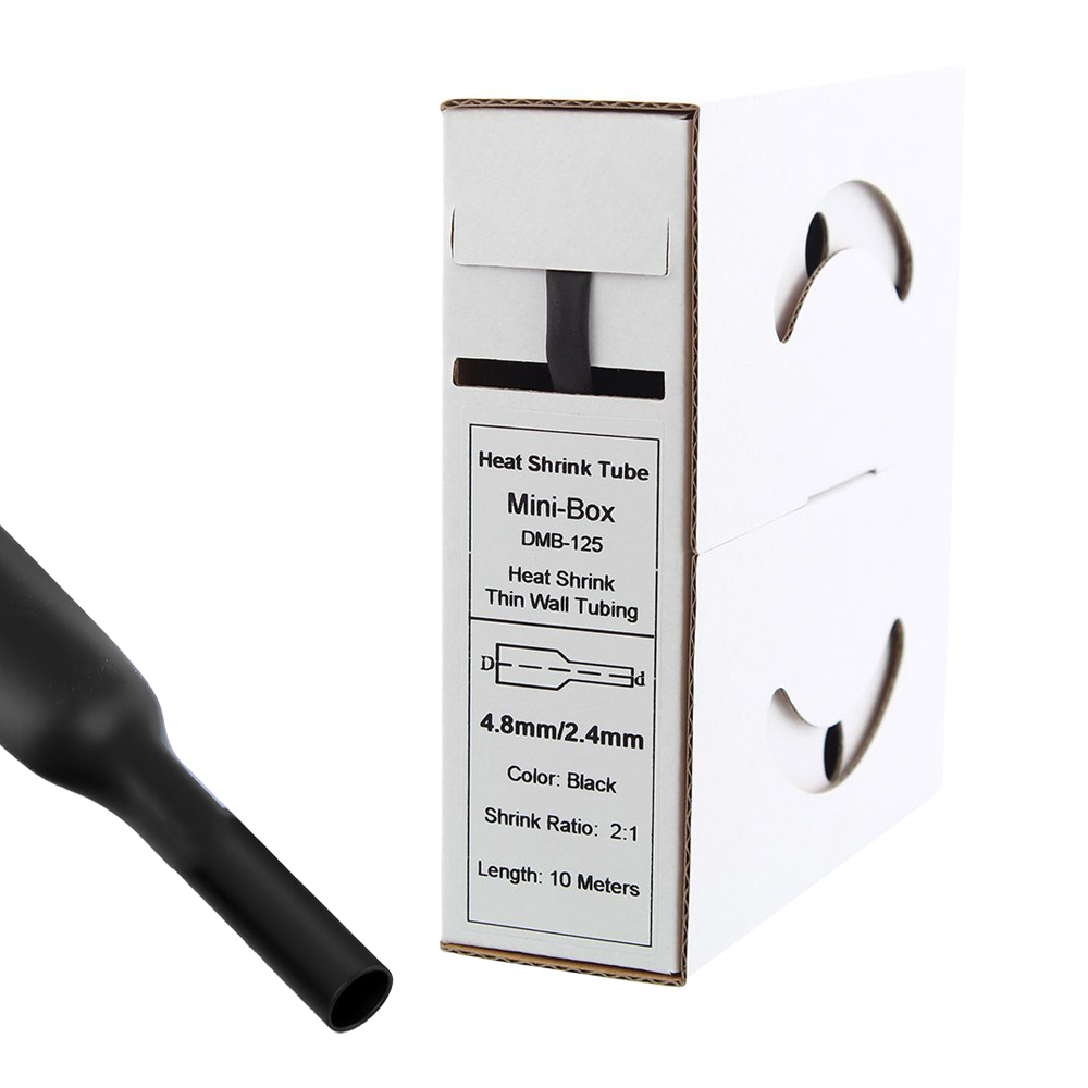 Netproshop Schrumpfschlauch 6,4mm (2:1) – 2 Meter Grau, Für Kabelisolierung