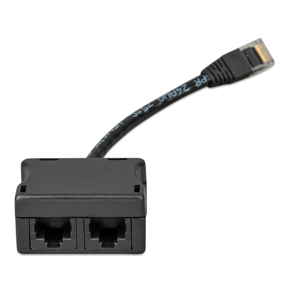 Victron RJ45 Y-Splitter – 1x RJ45 Stecker auf 2x RJ45 Buchse mit 15 cm Kabel