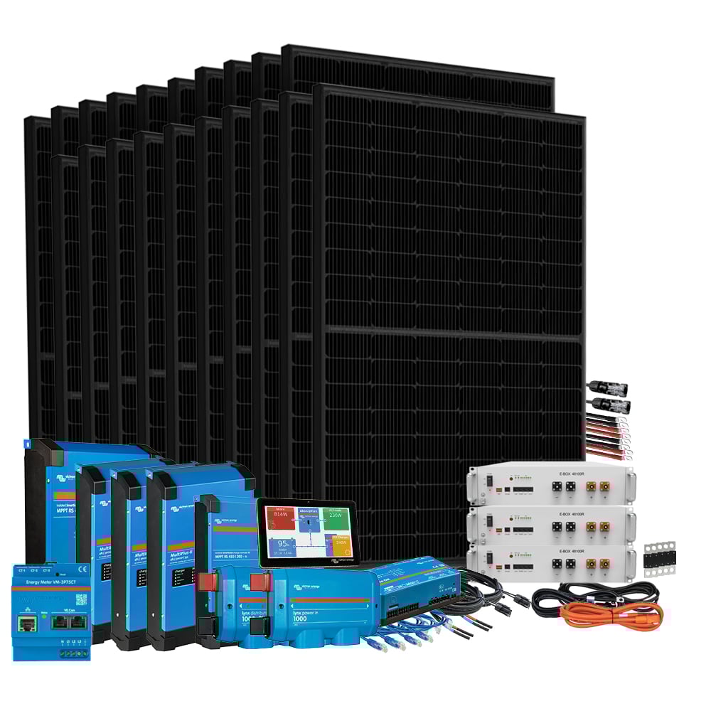 Offgridtec HomePremium S UPS Système solaire 8600Wp E-Box-48100R-C 15,4Wh triphasé avec compteur électrique