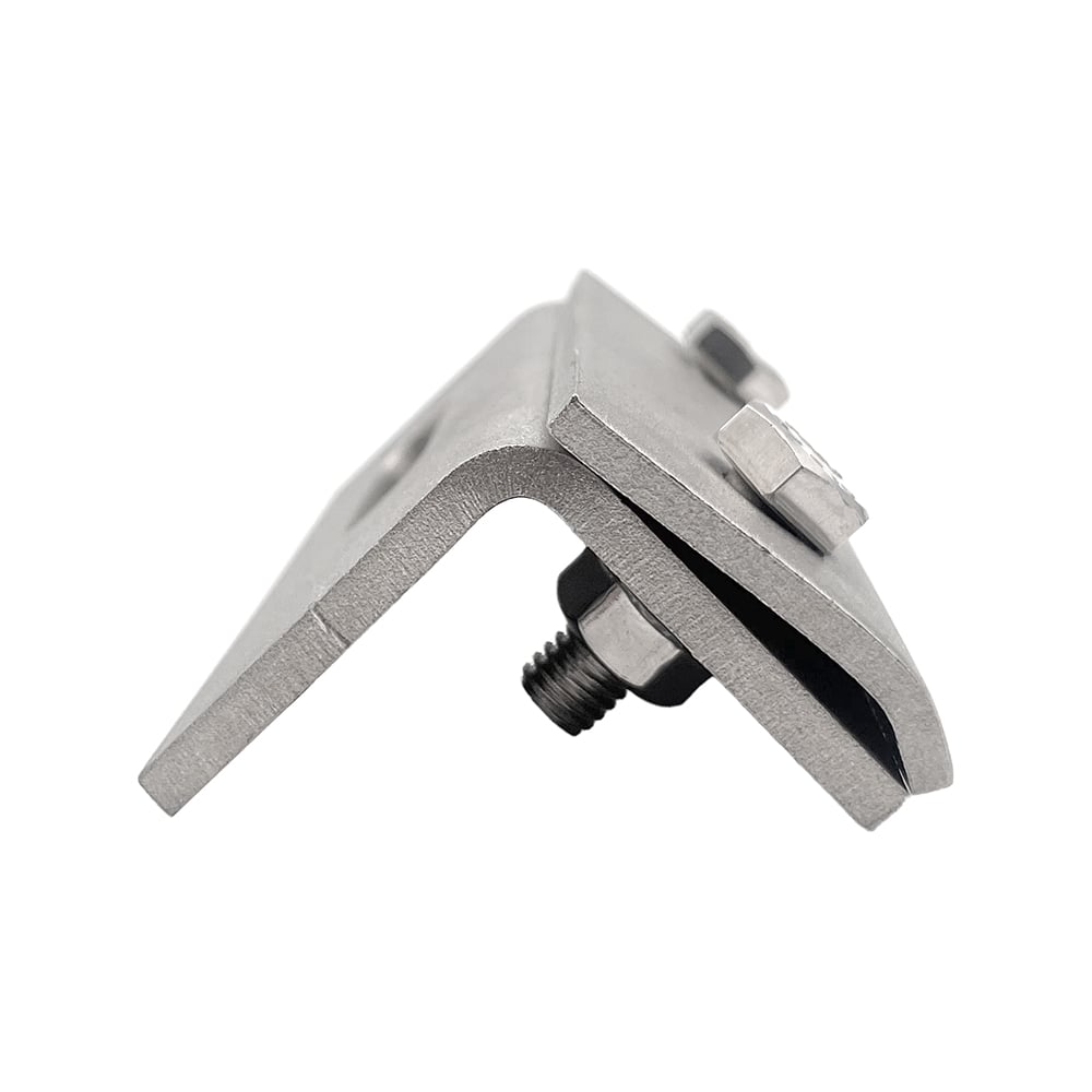 PV mounting clamp for standing seam sheet metal roof clamp + adapter plate pre-assembled with screws