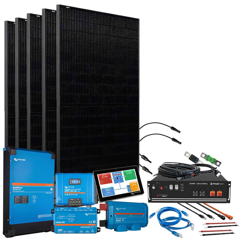 Offgridtec® HomePremium S USV Solaranlage 2150Wp 3,5kWh LiFePo4 Speicher 1-phasig