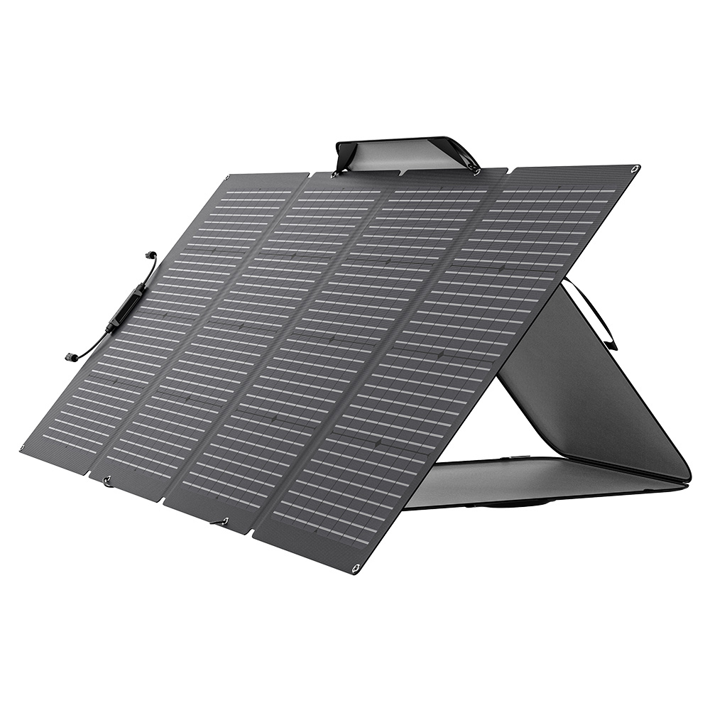EcoFlow solar bag 220w foldable solar panel bifacial