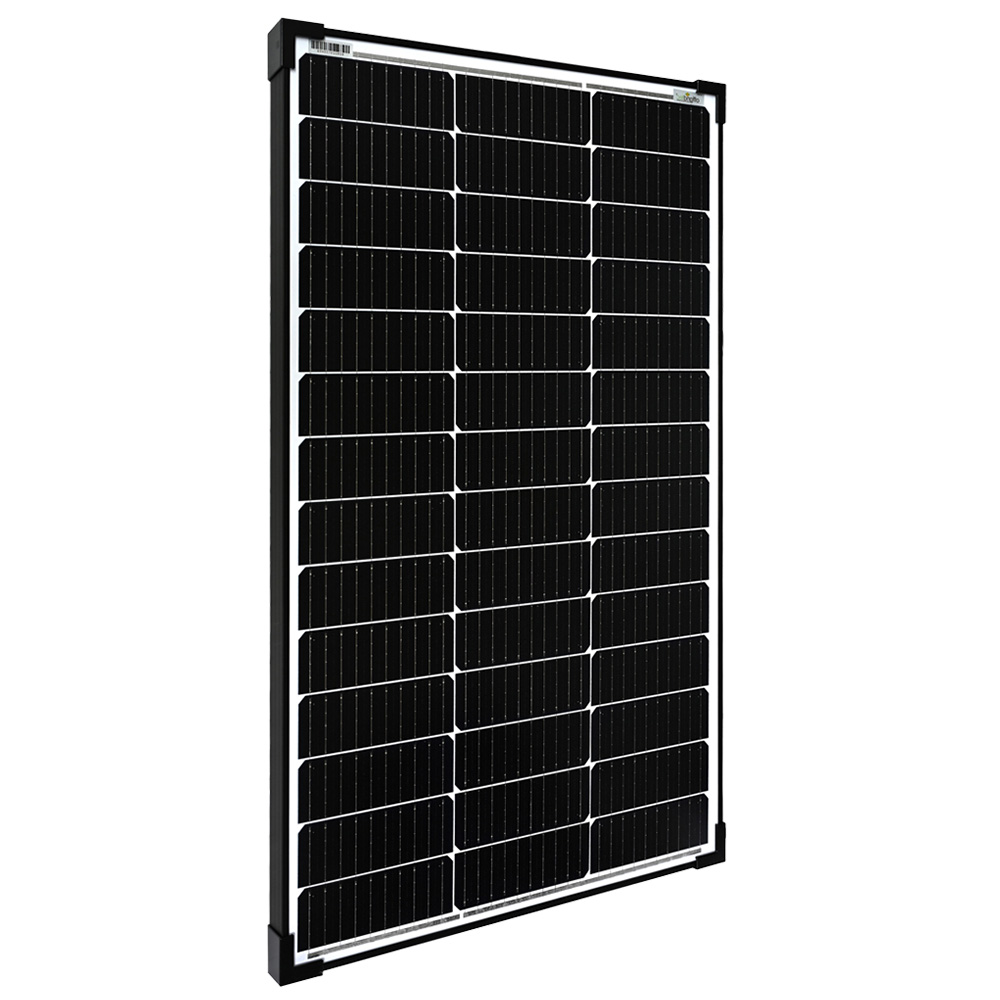 Offgridtec® mono 100w v2 solar panel 23v Black Frame