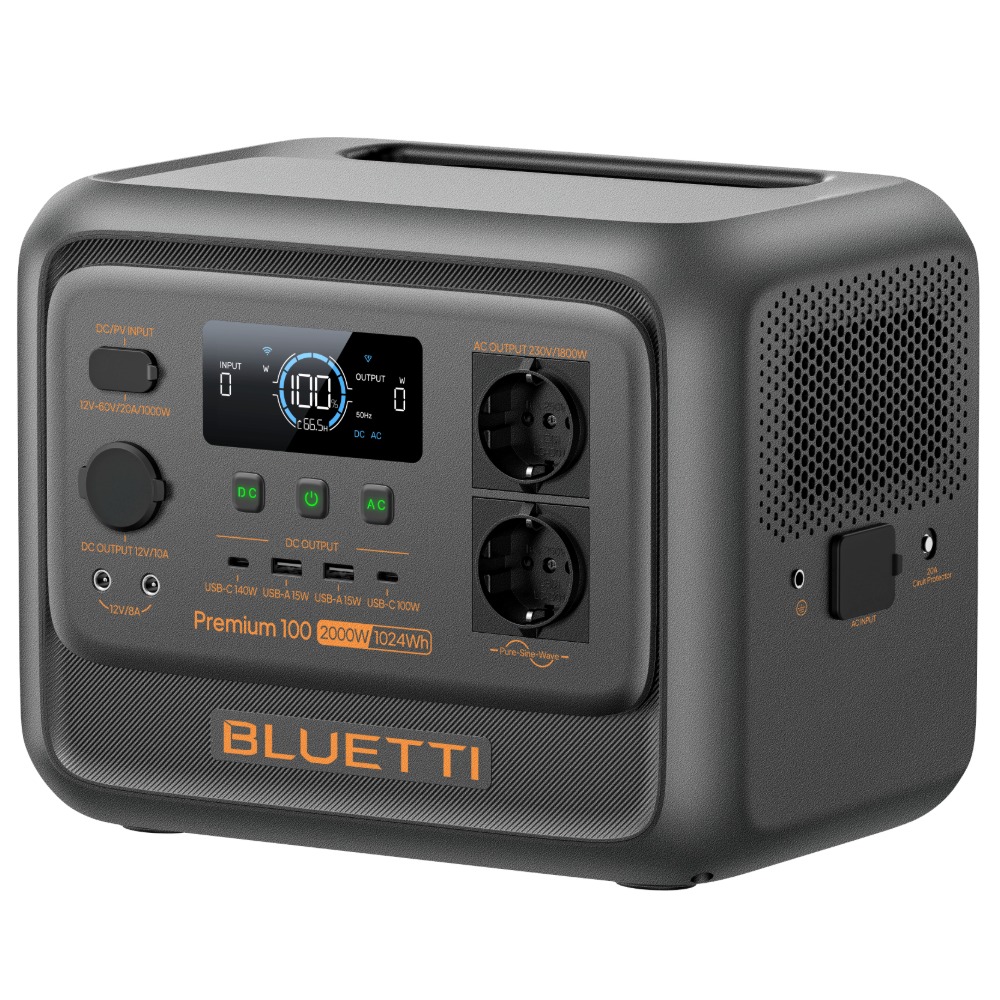 Bluetti Premium 100 V2 Portable Power Station 1024Wh 2000W (without cables)