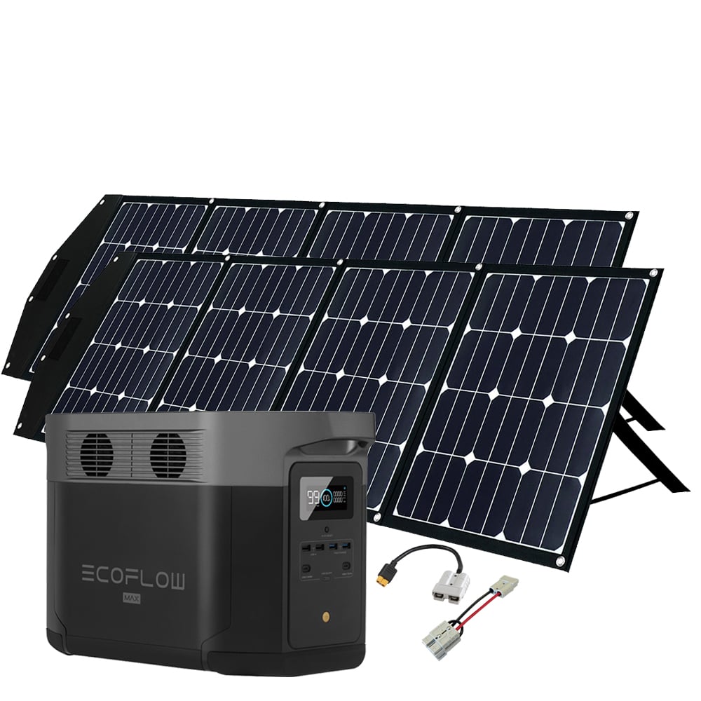 SparBundle EcoFlow Delta Max 1600 + 2 x 180W FSP-2 Offgridtec® Faltbares Solarmodul