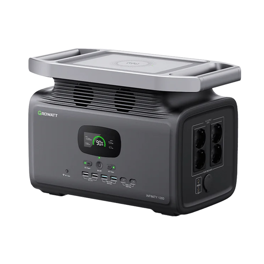 Growatt Infinity 1300 Powerstation tragbar 1800W 1382Wh LFP