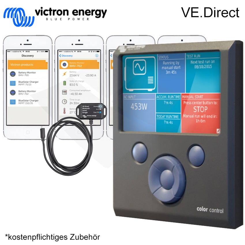 Victron Energy Smartsolar MPPT Laderegler 100/20-48 12V 24V 48V 20A Solarladereg Victron Energy Smartsolar MPPT Laderegler 100/20-48 12V 24V 48V 20A Solarladereg