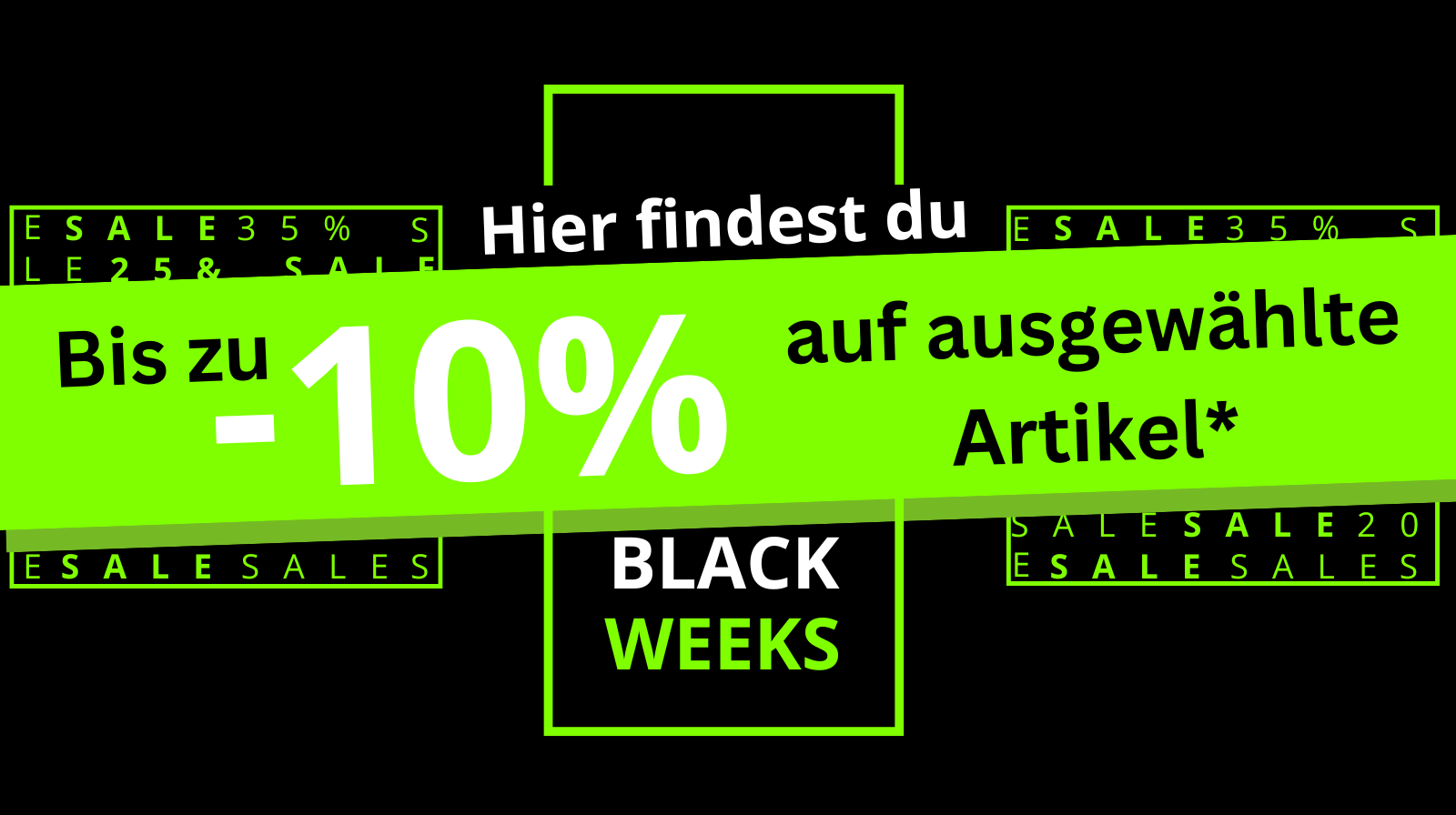 Unterkategories Teaser für Produkte mit 10 Prozent Rabattierung