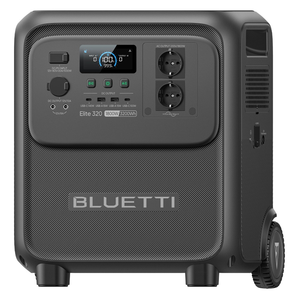 BLUETTI Elite 320 Portable Power Station, 1,800 W, 3,200 Wh, LiFePO4