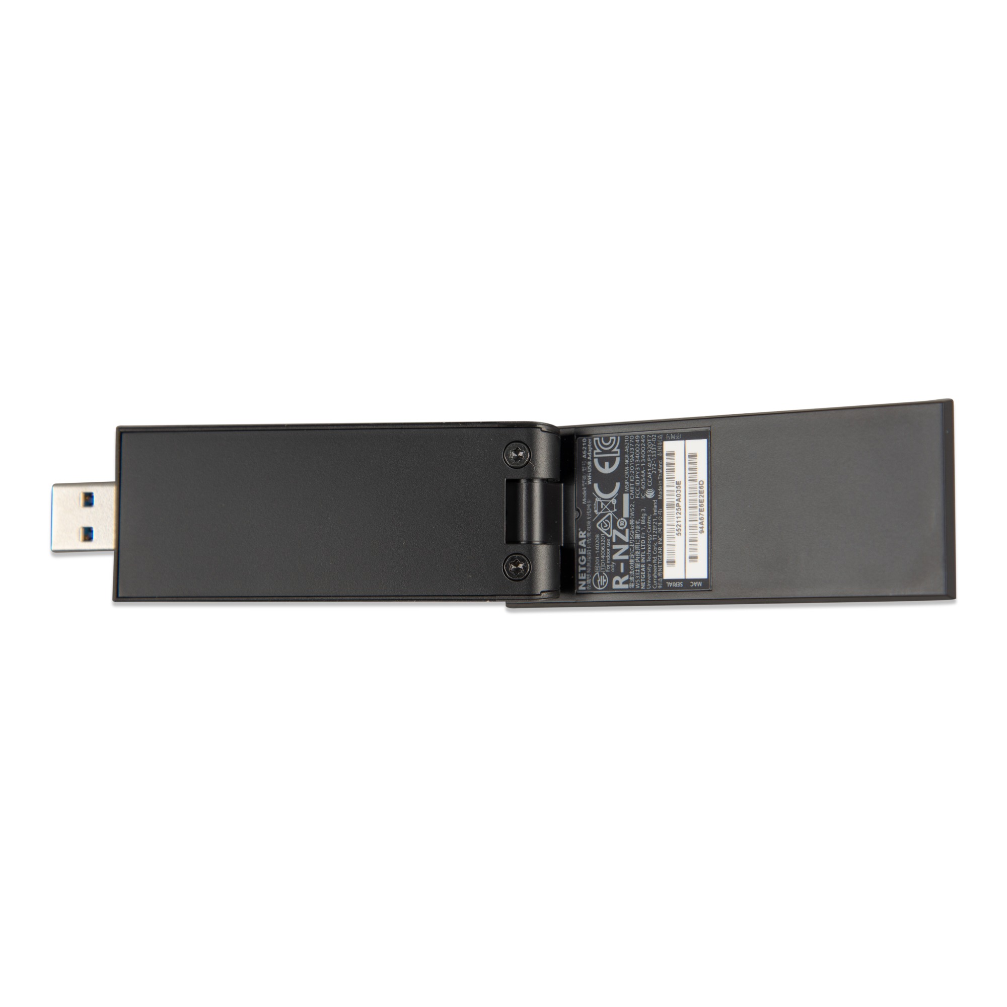 Victron GX WLAN-Modul aufgeklappt Ansicht Unterseite USB-Stecker links