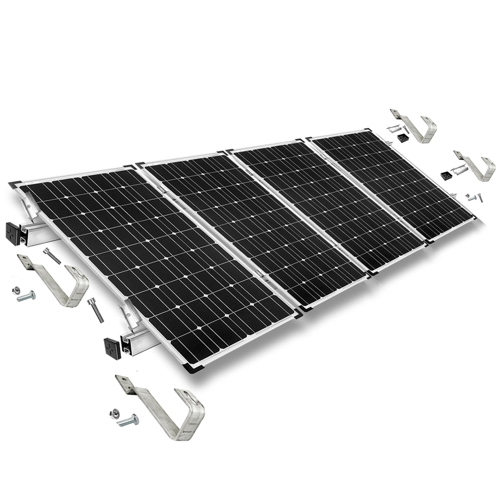 Mounting Kit for 3 Solar Modules - for beavertail tiles
