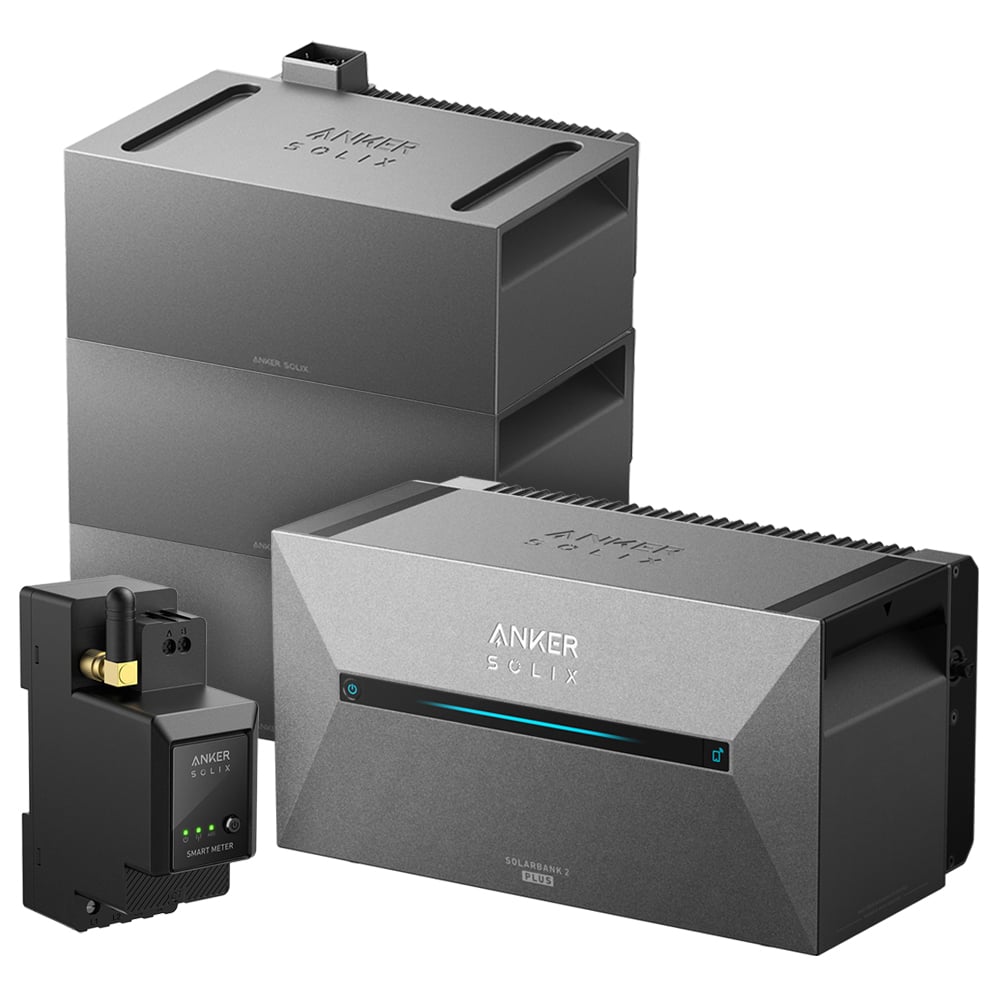 Anker 6,4kWh SOLIX 2 E1600 PLUS All-in-One Speichersystem inkl. smarter Stromzähler