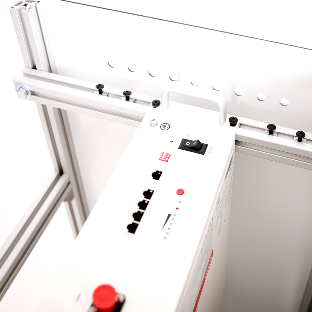 Batterieschrank für 3 Pytes 48100R LiFePo4-Batterien schwarz