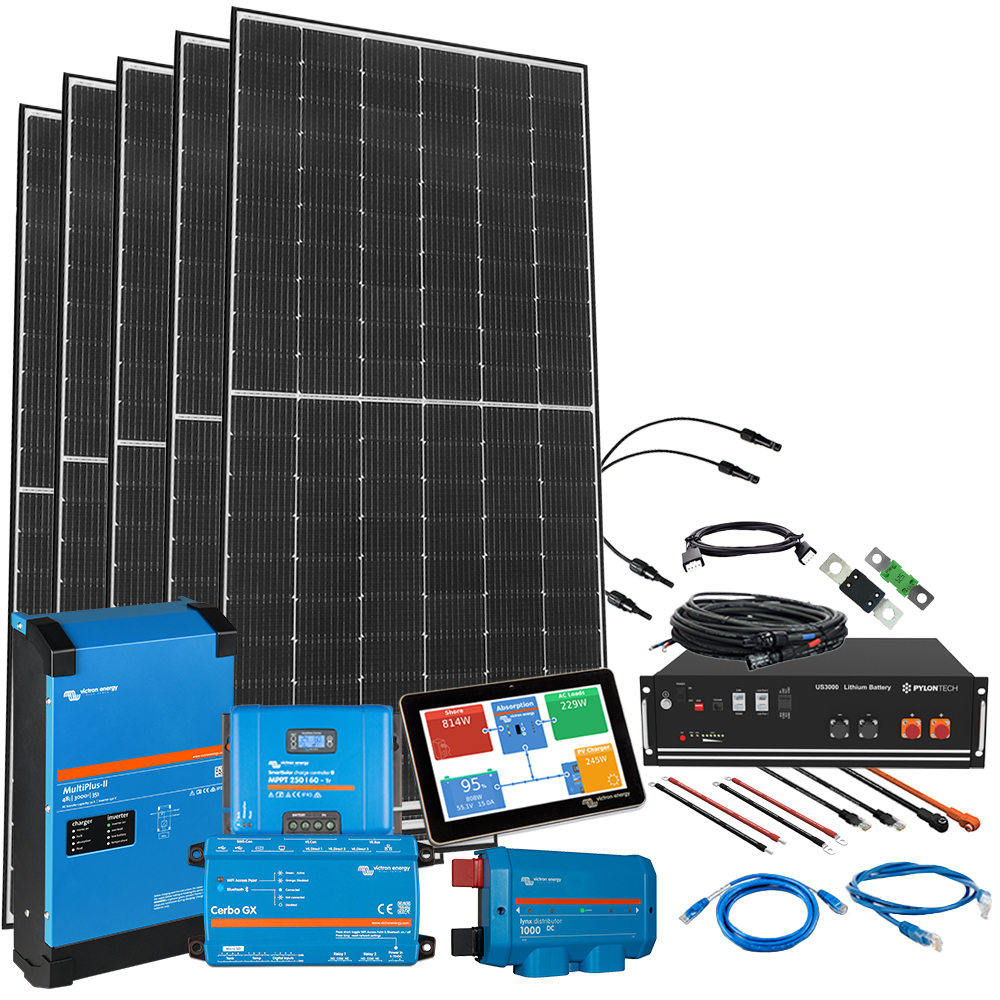 Offgridtec® HomePremium S USV Solaranlage 2075Wp 3,5kWh LiFePo4 Speicher 1-phasig