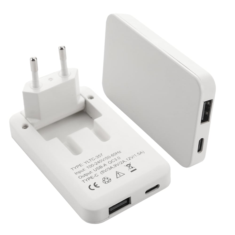 2 Stk. USB-Ladegerät Extra Flaches Netzteil Dual Port USB-A USB-C