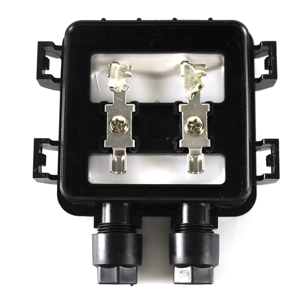 Anschlussbox des Solarmoduls