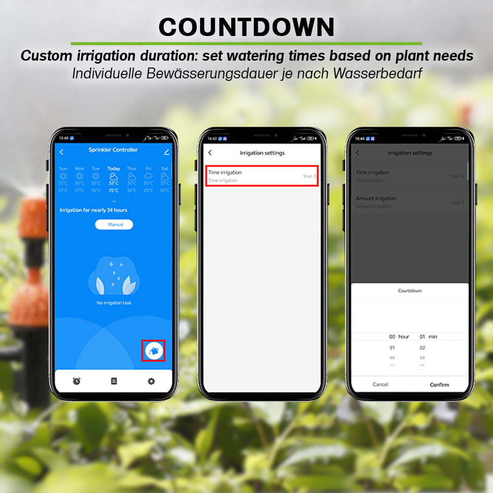 Offgridtec Smart WiFi Garden Watering Timer – Tuya Smart Life, App Control