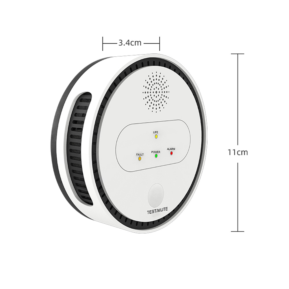 Offgridtec Smart WiFi Gas Alarm Sensor with LCD & App | Audible & Visual Alarm for Flammable Gases