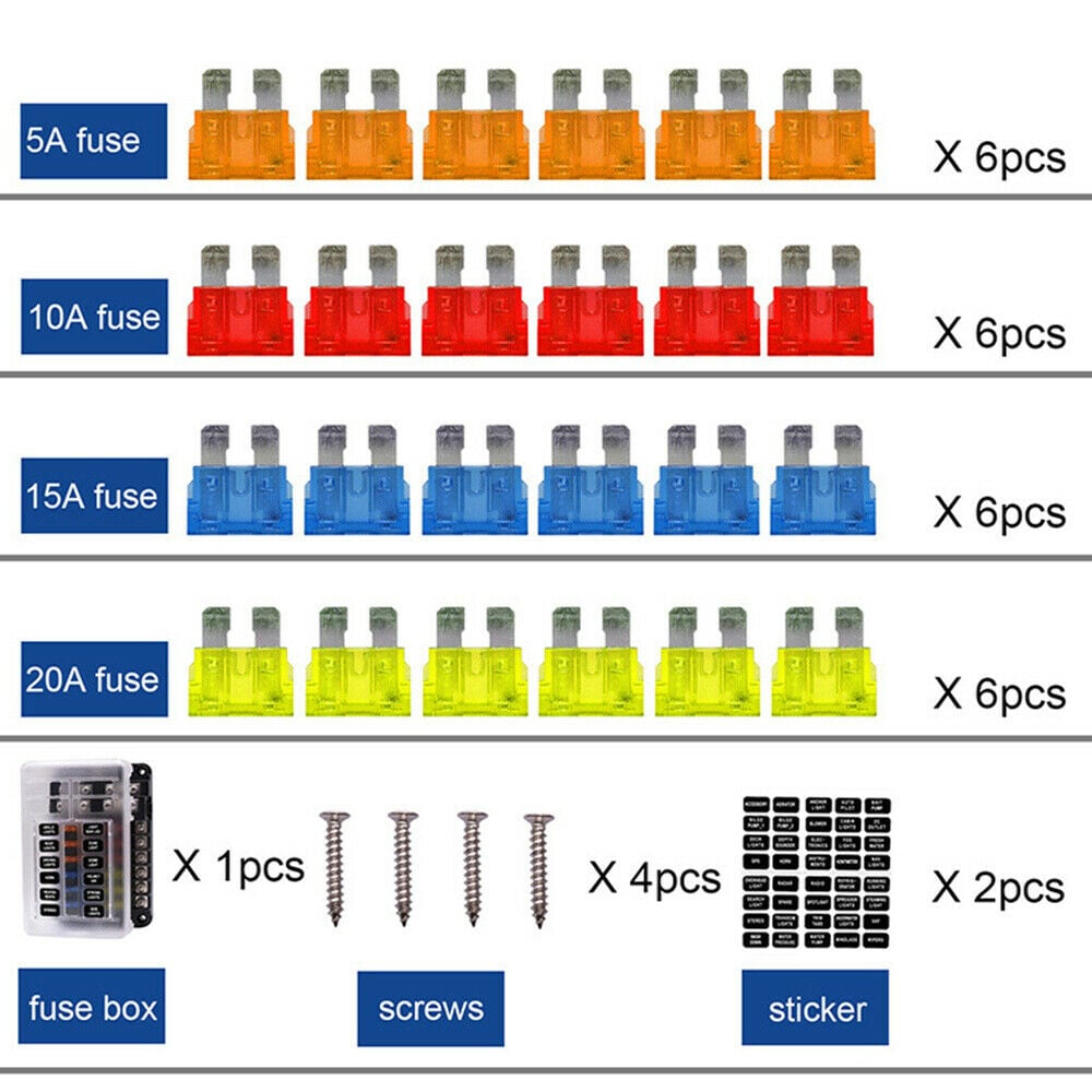 Sotel  TRU COMPONENTS TC-9070604 TC-9070604 KFZ-Sicherungshalter avec  Statusanzeige pour (Sicherunge