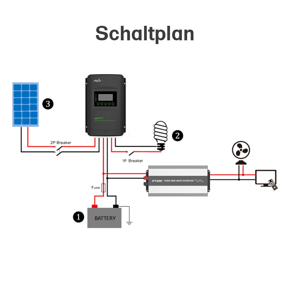 Zugschalter 3-Stufen 12V für Licht 30A 